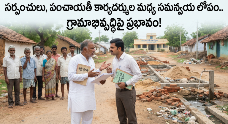 సర్పంచులు, పంచాయతీ కార్యదర్శుల మధ్య సమన్వయ లోపం.. గ్రామాభివృద్ధిపై ప్రభావం!
